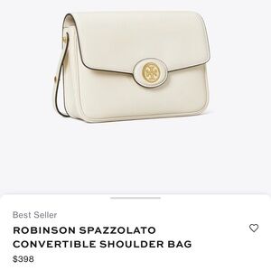TORY BURCH Robinson convertible shoulder strap NEW